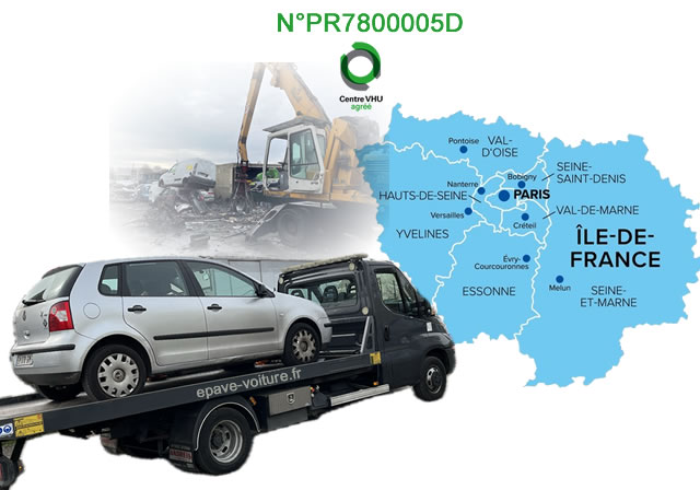 Epaviste gratuit autour de moi Paris et Île-de-France - agréé VHU Epaviste gratuit autour de moi Paris et Île-de-France - agréé VHU