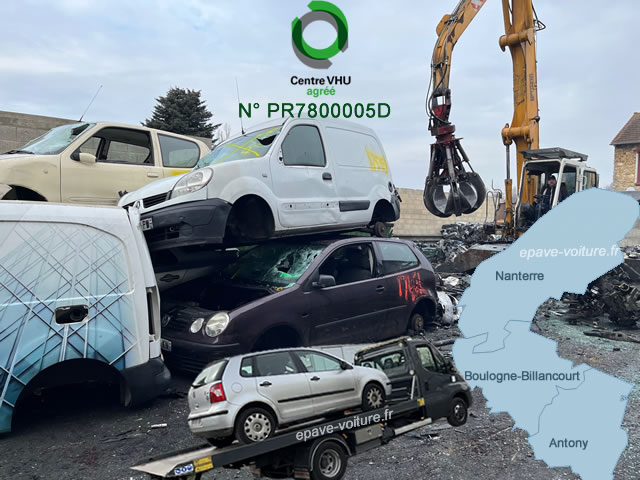 Enlèvement d'épave gratuit Hauts-de-Seine 92 Enlèvement d'épave gratuit Hauts-de-Seine 92