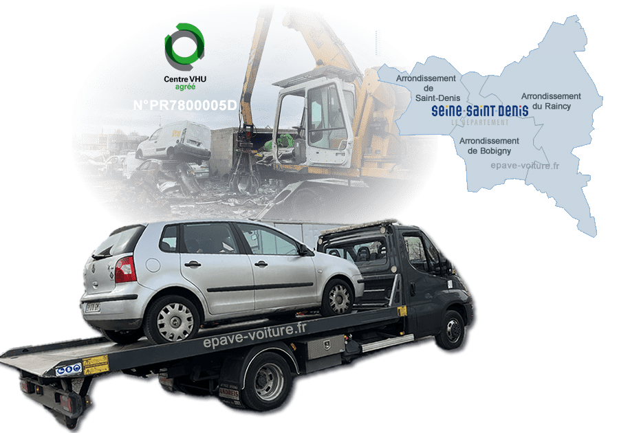 Epaviste Seine-Saint-Denis 93 : Enlèvement épave gratuit