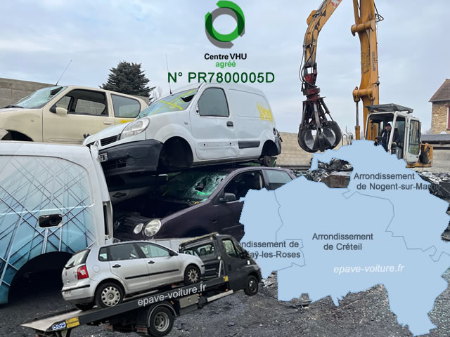 Enlèvement d'épave gratuit Val-de-Marne 94 Enlèvement d'épave gratuit Val-de-Marne 94