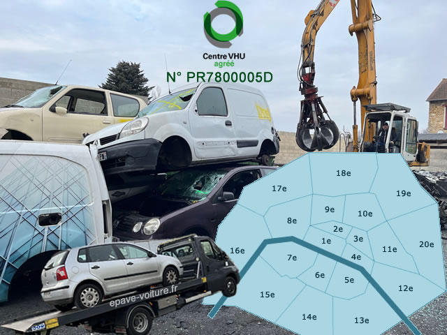 Enlèvement d'épave gratuit Paris 75 Enlèvement d'épave gratuit Paris 75